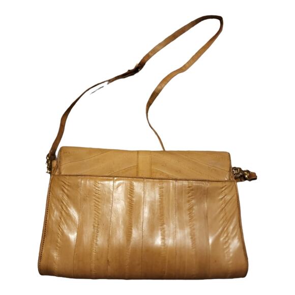 Vintage 80s Sunco 100% Genuine EEL crossbody bag - Picture 4 of 9